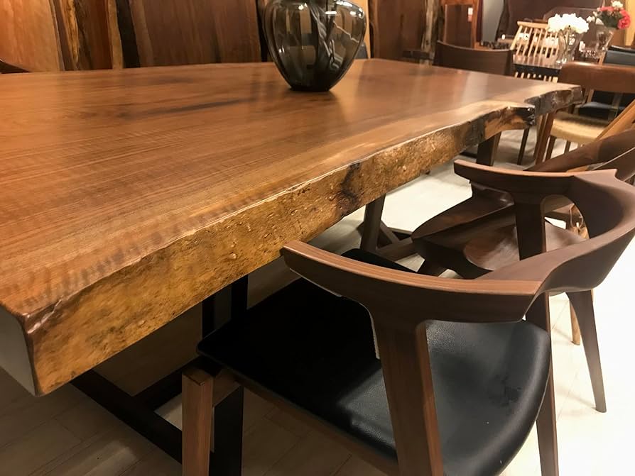 ウォールナット　一枚　「片耳付き」 ウォールナット無垢一枚板の格安ネット通販｜製材所より直送